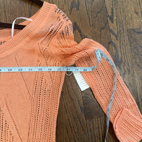 Victoria Secret NWT Crochet Razor Back Cover Up Size Small Orange Color 1909 - Picture 6 of 6